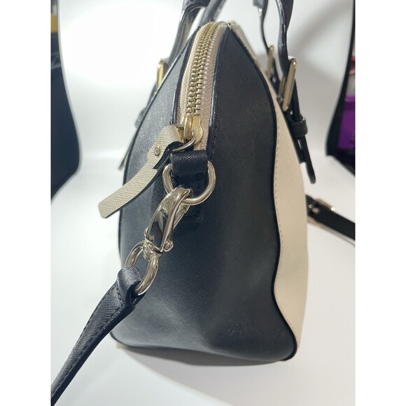 Kate Spade Cove Street Colorblock Pippa Crossbody Beige Black Detachable Strap - Picture 4 of 11